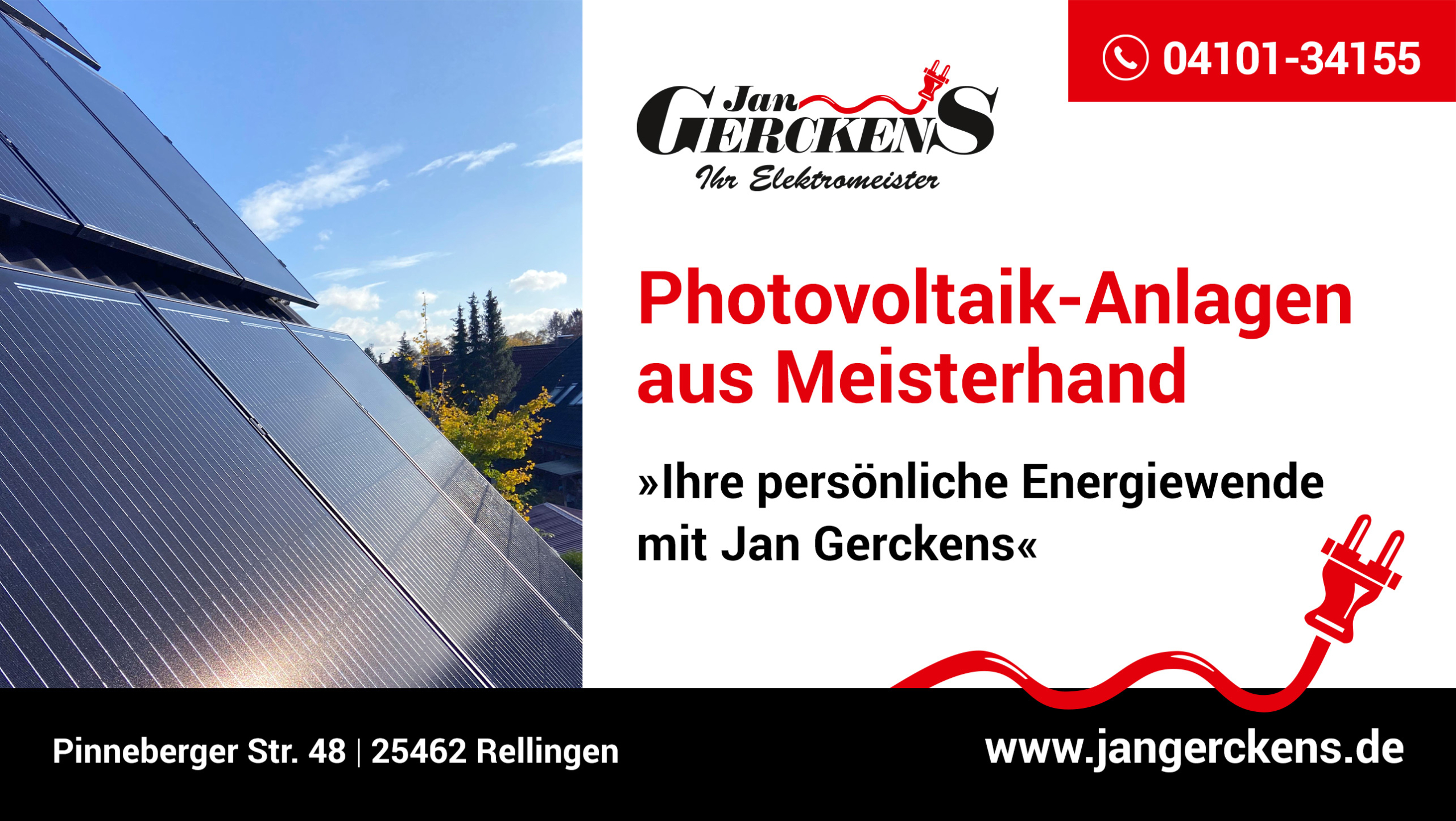 Photovoltaik Installationen von Meisterhand: Jan Gerckens Ihr Elektromeister ermöglicht Ihre persönliche Energiewende